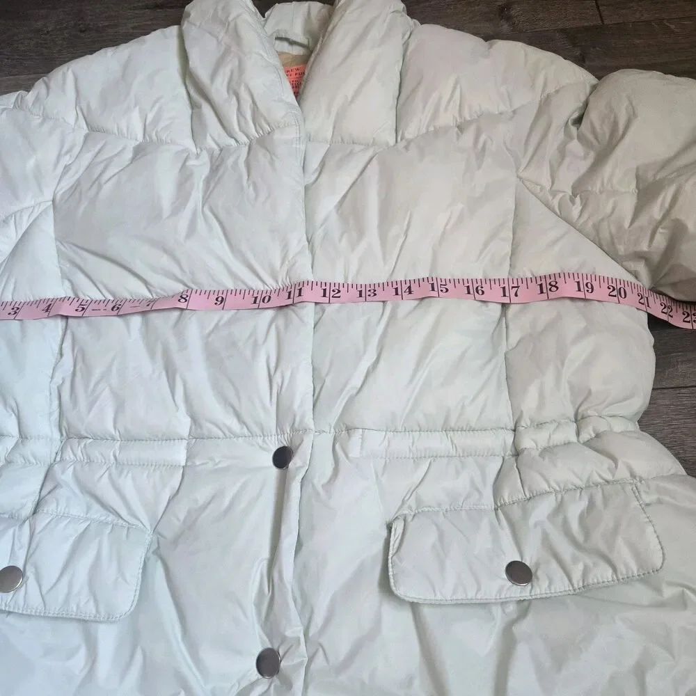 J.Crew Signature Puffer Jacket Women Small S Mint Green Primaloft Insulated Coat